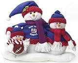 New York Giants NFL Football Plush Snowman Family Table Top Decoration