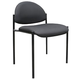 Boss Diamond Stacking Chair, Black