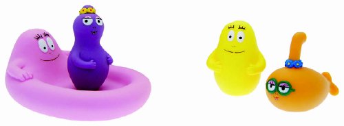 Plastoy - 80501 - Jouet De Bain- Barbapapa Barque, Barbotine Sous Marin , Barbabelle Et Barbidou