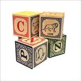Italian Wooden Alphabet Blocks