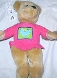 Hallmark Collectible Kiss Kiss Valentine Love Bear Plush Toy Pink Shirt