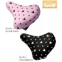 aile(エール) サドルカバー のびーる チャリCAP ディズニー ピンク&ブラウン & ディズニー ブラック&ホワイト 2個セット(2柄×各1) 330517