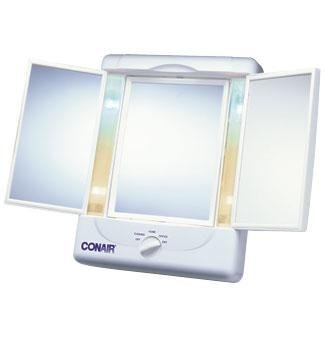 Illumina Collection 3-Panel Lighted Makeup Mirror