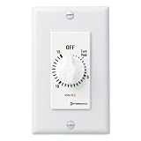 Intermatic FD15MWC 15-Minute Spring Loaded Wall Timer, White