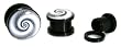 UV Spiral Logo Plugs 6g - Sold as Pair