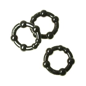 Beaded Silicone Male Cock Ring Adult Sex Toy Kit