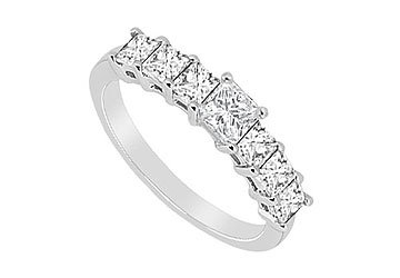 Diamond Wedding Band : 14K White Gold – 2.50