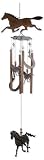 Sunset Vista Horsing Around Horse Wind Chime, 36-Inch Long