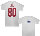 Victor Cruz New York Giants Reebok White NFL Player T-Shirt