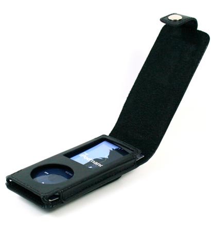 Executive Leather Case for Apple iPod Nano 4th Generation, Nano 4th Gen Leather Case for Nano 8GB, 16GB with Belt Clip LCD Guard (10 Colors)