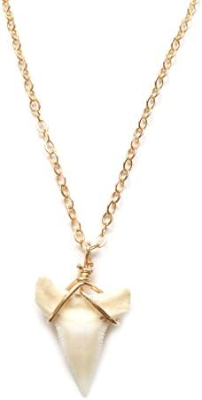 Wire Wrapped Shark Tooth Necklace-14