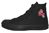 Converse Chuck Taylor All Star Hi Top Black Monochrome Arizona State University Mascot Canvas