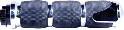 Avon Metric Cruiser Grips with Avon Boss - Air Cushioned - Chrome MT-AIR-90-CH-BOSS On Sale