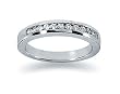 0.24 Channel Set Diamond Wedding band in 14k White Gold