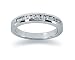 0.24 Channel Set Diamond Wedding band in 14k White Gold
