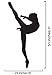 Stickerbrand Vinyl Wall Art Decal Sticker Ballet Dancer 24x51 Ballerina Girl #208A