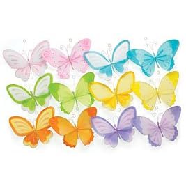 Set Of 12 Assorted Hanging Butterflies by Burton & Burton