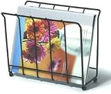 Magazine/Newspaper Caddy (Black) (10.5H x 12.5W x 6.25D)