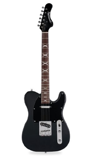 HardLuck Kings Chop Shop Series Southern Belle CSBELMB Solid-Body Electric Guitar - Matte Black On Sale
