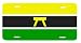Ashanti Asante Ghana Flag Vanity Auto License Plate