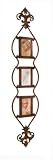 Wall Photo Holder - Rack with Curved Contours, Crest Design