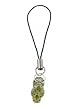 Cell Phone Charm - C33 - Strap Style - Flip Flop Slipper set with Crystals ~ Peridot (Green)