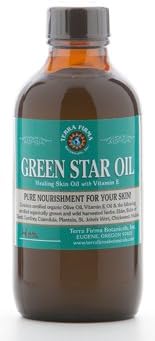 Green Star Skin Oil :2 oz. plastic squeeze bottle