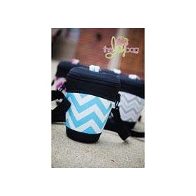 The Joy Bag Glee Bag - Girly Blue Chevron (Blue/White)