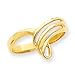 14k Polished Fancy Swirl Ring