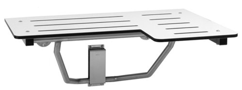Bobrick B-5181 Reversible Folding Shower Seat, Ivory