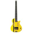 Traveler EG-1S Yellow / Black Racing Stripe Electric Travel Guitar w/ Deluxe Gig Bag