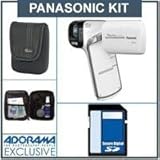 Panasonic HX-DC1 14MP HD Dual Camcorder White - Bundle - with 8GB SD Memory ....