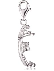 VINANI brand Germany 925 Sterling Silver Charm Pendant Gondola shiny Venice HGO