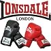 Lonsdale Herren Boxhandschuhe Champ schwarz / rot