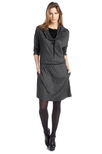 ESPRIT DE CORP Damen Kleid (mini) A01650, Gr. 38 (M), Grau (063 granite mel) Preisvergleich