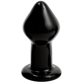 Sasha Grey Signature Large Glass Plug, Black