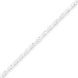 Sterling Silver 1.4mm Singapore Chain Anklet - 9 Inch