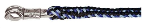 Kerbl Führstrick Supra mit Panikhaken hell/dunkel/royal - blau