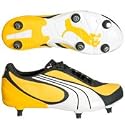 Puma V5 08 Soft Ground Football Boots - Kids - Dandelion/Black/White - Kids
