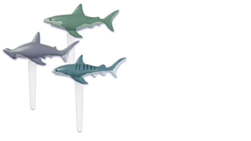 Oasis Supply Shark Cupcake Picks