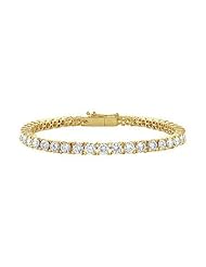 Diamond Tennis Bracelet 18K Yellow Gold - 5.00 CT Diamonds
