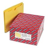 Smead 75571 Smead File Jacket w/Double-Ply Tab and 2 Expansion, Ltr, YW, 50/Bx