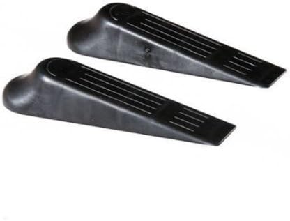 Door Stoppper - Black Stop - Set of 2 Stoppers + Spring - Office, Kitchen, Home - 90 Days Guarantee