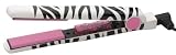 Hot Tools Tourmaline Pink Zebra Ceramic 1 Inch Flat Iron Model No. 3161PZ