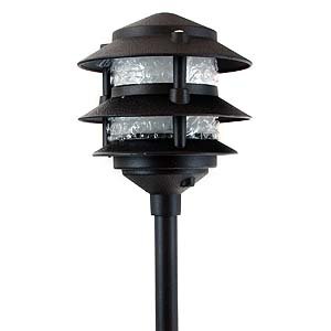 3 Tier Black Metal Garden Light