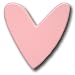 Hand-Painted Pink Mod Heart Drawer Pull