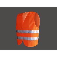 Warnweste orange, unisize mit eigenem T�V-Zertifikat