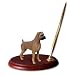 Boxer Dog Desk Set - Uncropped Ears - Tawny