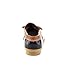 Axny Dylan-10 Women's Two Tone Bow Accents Slip-On Rain Loafer Flat Duck Shoes