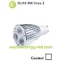 Ampoule 220V GU10 Ultra Power Cree2 3 leds 9W Lumi&hellip de Lucioled